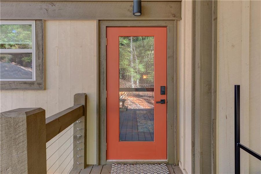 Exterior details and patio area of a home in , Cherry Log (Image 23). Exterior details and patio area of a home in , Cherry Log (Image 23).