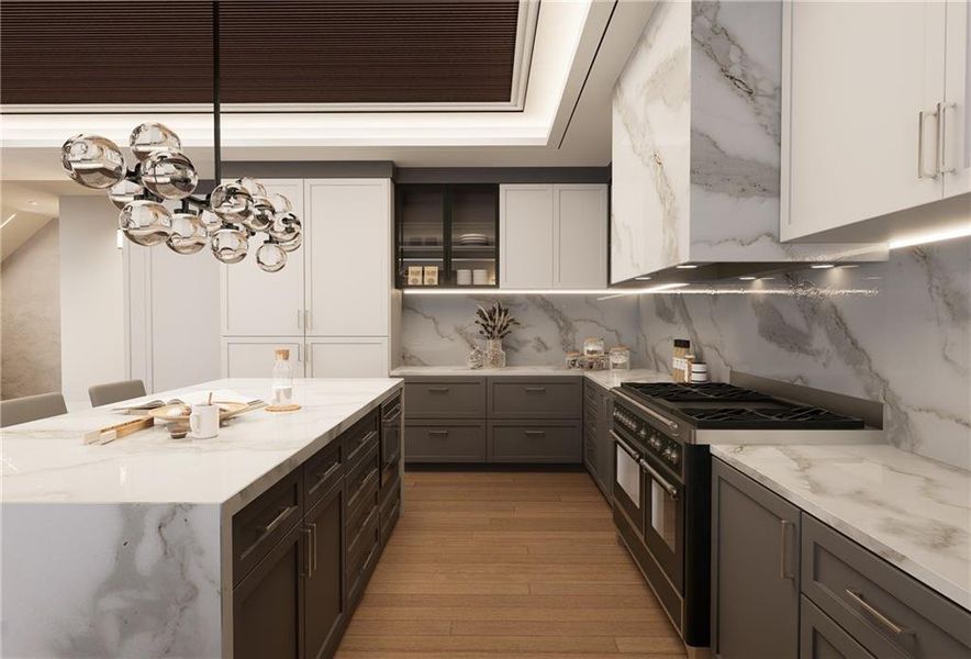 Furnished interior view inside a new home in , Atlanta (Image 10).