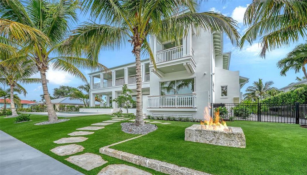 Exterior details and patio area of a home in , Longboat Key (Image 34). Exterior details and patio area of a home in , Longboat Key (Image 34).