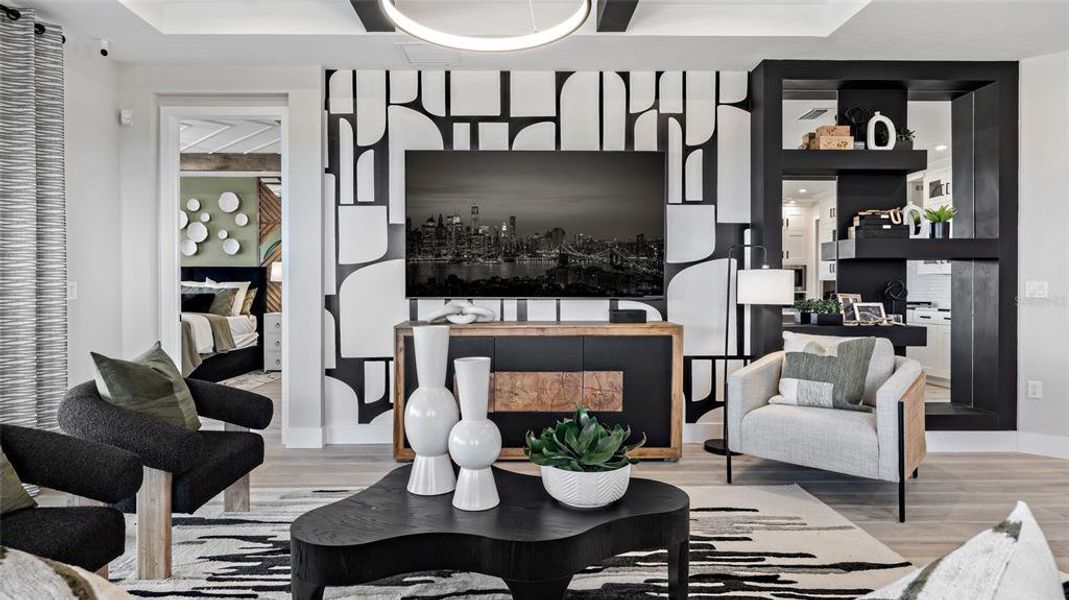 Furnished interior view inside a new home in Cresswind at Lake Harris, Tavares (Image 17).