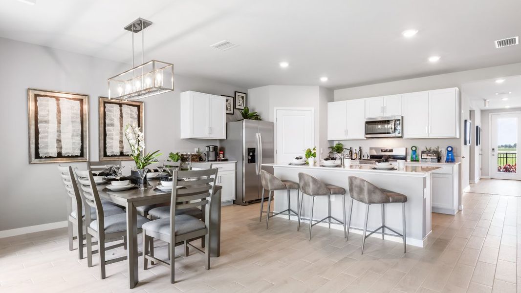 Furnished interior view inside a new home in Palmetto Landing at Babcock Ranch Express, Punta Gorda (Image 7).
