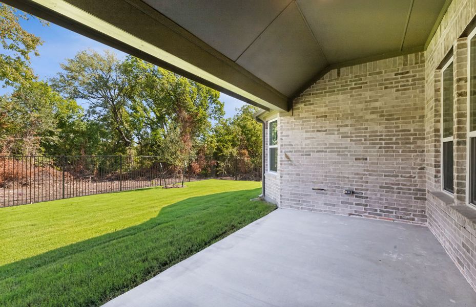 Covered patio