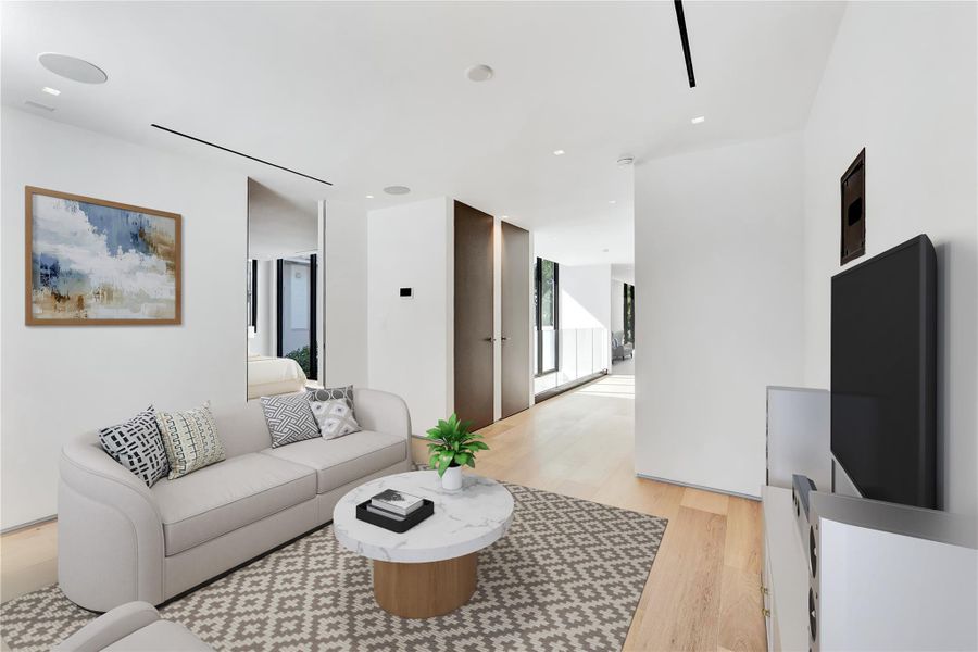 Furnished interior view inside a new home in , Miami (Image 69). Furnished interior view inside a new home in , Miami (Image 69).