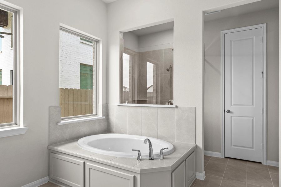 Furnished interior view inside a new home in Pomona, Manvel (Image 10).