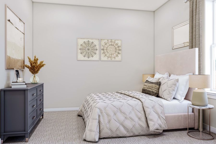 Representative furnished interior of a home built from the Aspen by Tri Pointe Homes in Lariat, Liberty Hill (Image 15).