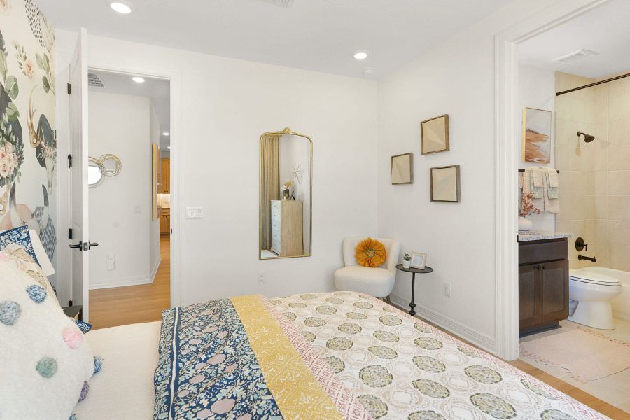 Furnished interior view inside a new home in Nolte Farms, Seguin (Image 39).