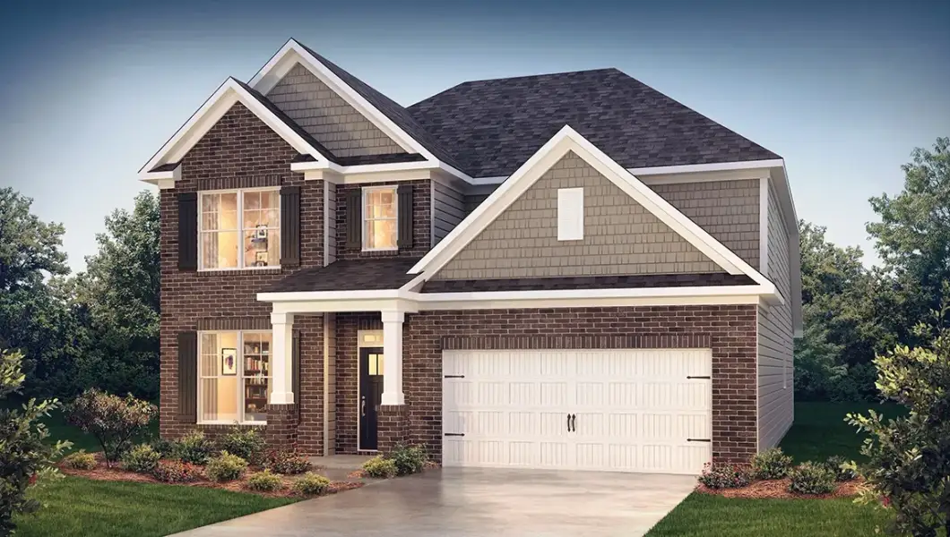 Representative exterior photo of a completed home built from the Windsor by D.R. Horton in Shadow Stone, Simpsonville, SC (Image 22). Representative exterior photo of a completed home built from the Windsor by D.R. Horton in Shadow Stone, Simpsonville, SC (Image 22).