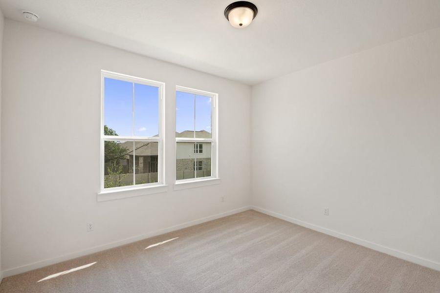 Spacious, unfurnished interior of a new home in Park Collection At Wolf Ranch, Georgetown (Image 43). Spacious, unfurnished interior of a new home in Park Collection At Wolf Ranch, Georgetown (Image 43).