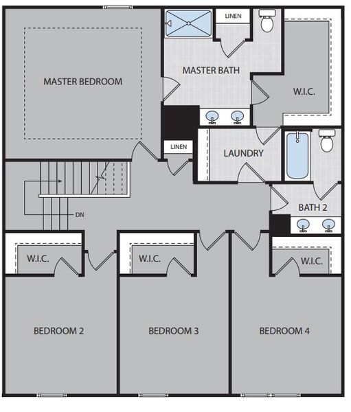 2D floor plan layout of this home in Harmon Hill Estates, Hopkins, SC (Image 3).