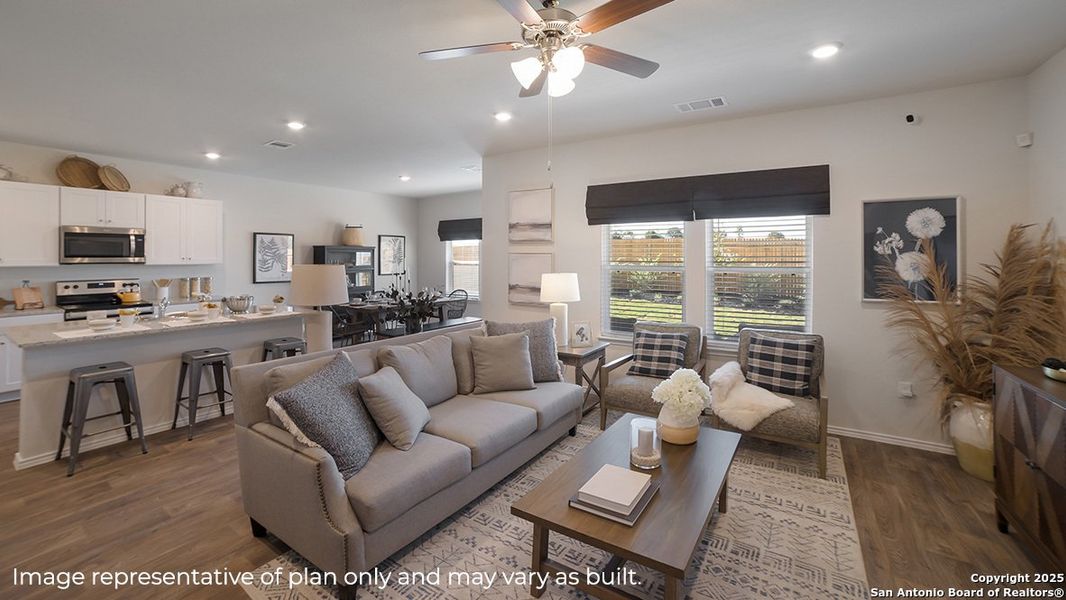 Furnished interior view inside a new home in Stonehill, San Antonio (Image 7).