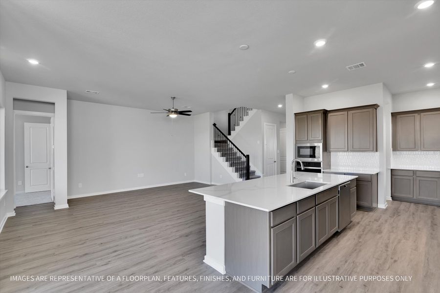 Furnished interior view inside a new home in Sunterra 50s, Katy (Image 7).