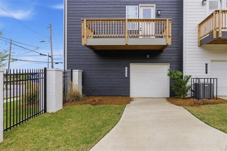 Exterior details and patio area of a home in , Atlanta (Image 26).