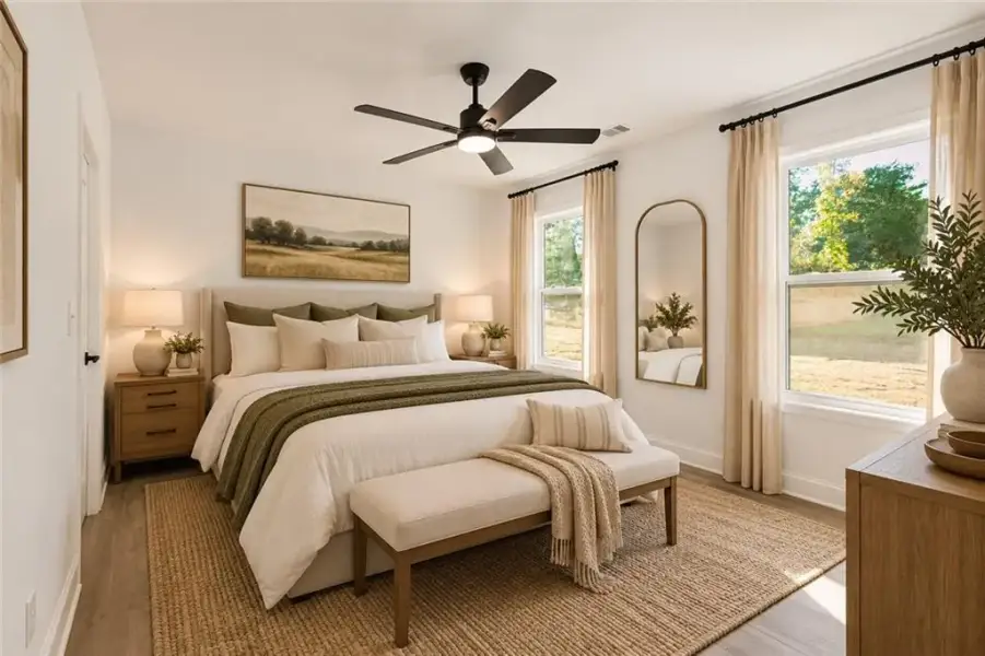 Furnished interior view inside a new home in , Conyers (Image 15).