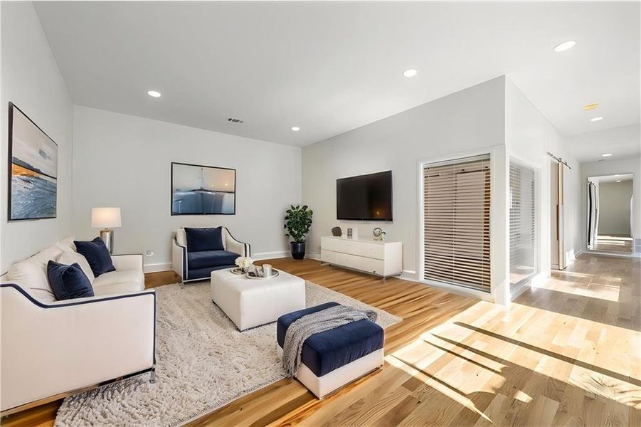 Furnished interior view inside a new home in , Atlanta (Image 36).