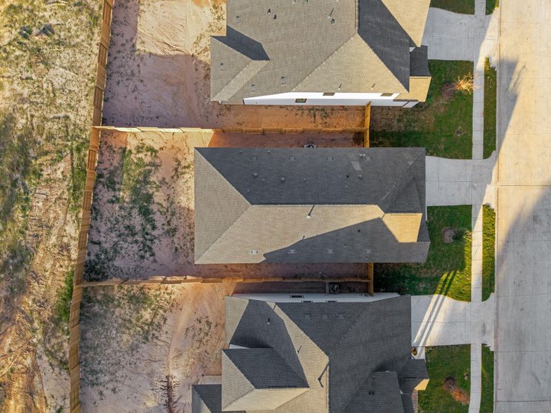 This aerial view of your home shows the amazing view of your lot. This aerial view of your home shows the amazing view of your lot.