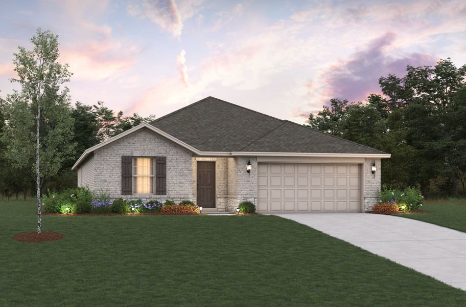 Representative exterior photo of a completed home built from the Teton by Beazer Homes in The Villages of Hurricane Creek, Anna, TX (Image 2).