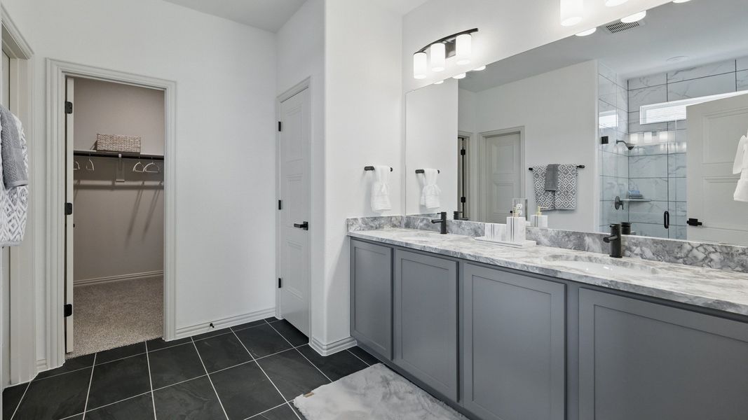 Representative furnished interior of a home built from the Wayfinder by DRB Homes in Westridge Journey, McKinney (Image 14).