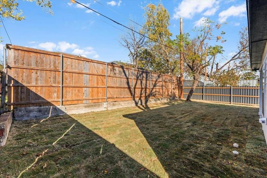 Exterior details and patio area of a home in , Fort Worth (Image 3). Exterior details and patio area of a home in , Fort Worth (Image 3).