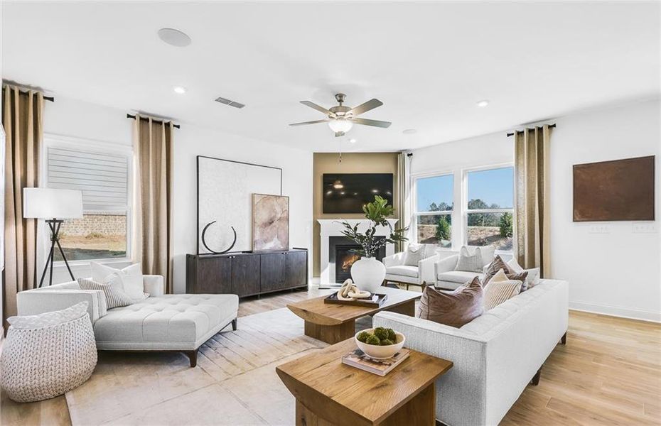 Furnished interior view inside a new home in Haverhill Estates, Dacula (Image 12).