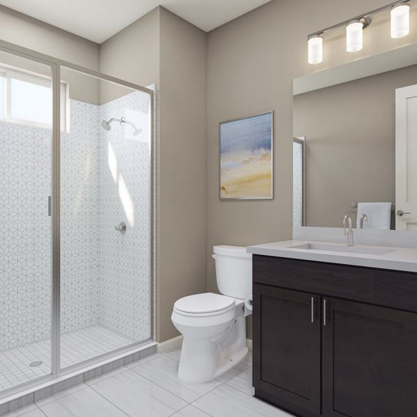 Representative furnished interior of a home built from the 3205 by Tri Pointe Homes in The Aurora Highlands, Aurora (Image 7).