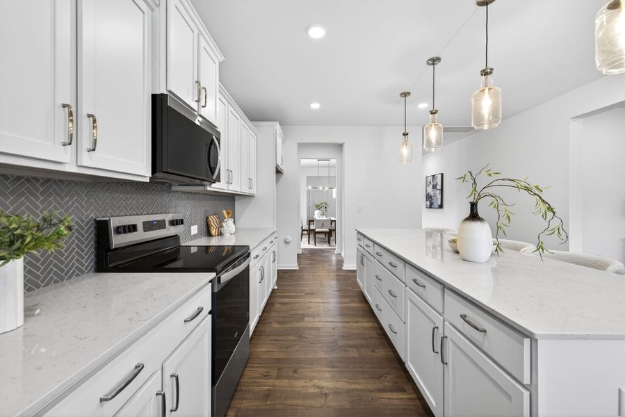 Furnished interior view inside a new home in White Oak Creek Crossing, Angier (Image 8).