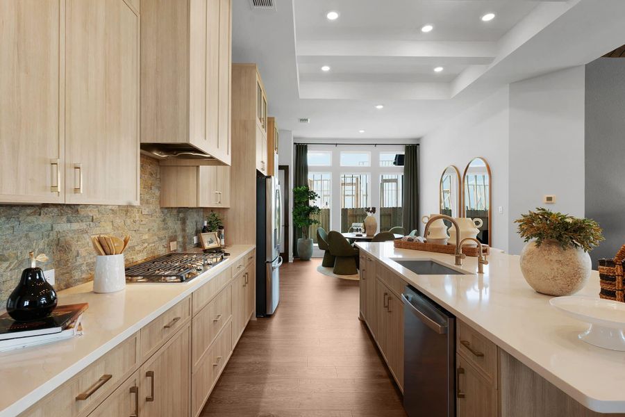 Furnished interior view inside a new home in Lariat, Liberty Hill (Image 128).