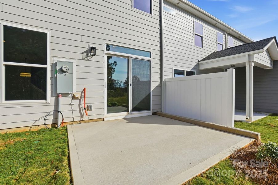 Exterior details and patio area of a home in , Waxhaw (Image 3). Exterior details and patio area of a home in , Waxhaw (Image 3).