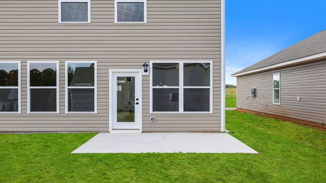 Exterior details and patio area of a home in Seven Oaks, Greenwood (Image 18). Exterior details and patio area of a home in Seven Oaks, Greenwood (Image 18).