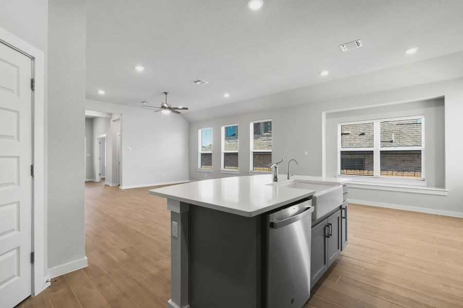 Representative furnished interior of a home built from the Cooper by Chesmar Homes in Carillon, Boerne (Image 4).