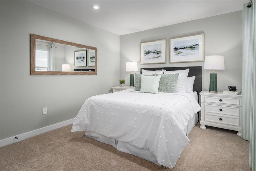 Representative furnished interior of a home built from the Caroline by Ryan Homes in Afton Arbors, Charlotte (Image 23).