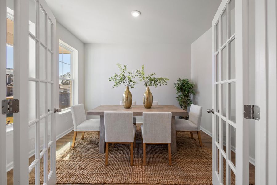 Furnished interior view inside a new home in The Oaks, Goose Creek (Image 15).