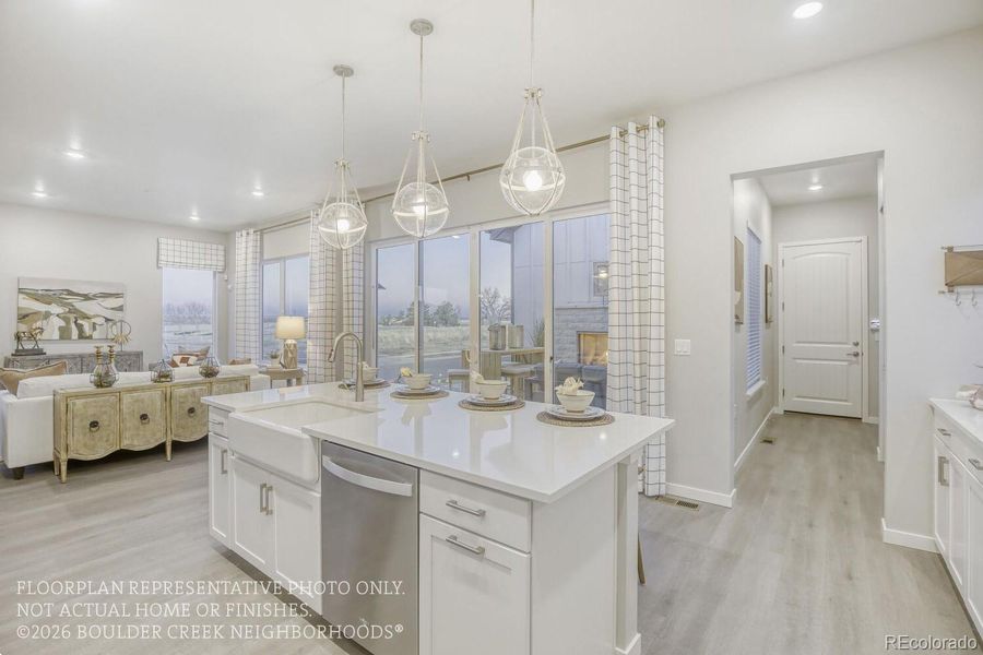 Furnished interior view inside a new home in , Fort Collins (Image 39).