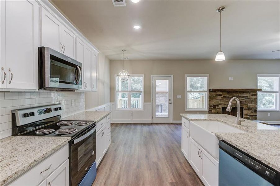 Furnished interior view inside a new home in , Lula (Image 7). Furnished interior view inside a new home in , Lula (Image 7).