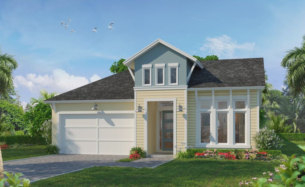 Representative exterior photo of a completed home built from the Aiden by ICI Homes in Woodhaven, Port Orange, FL (Image 4).