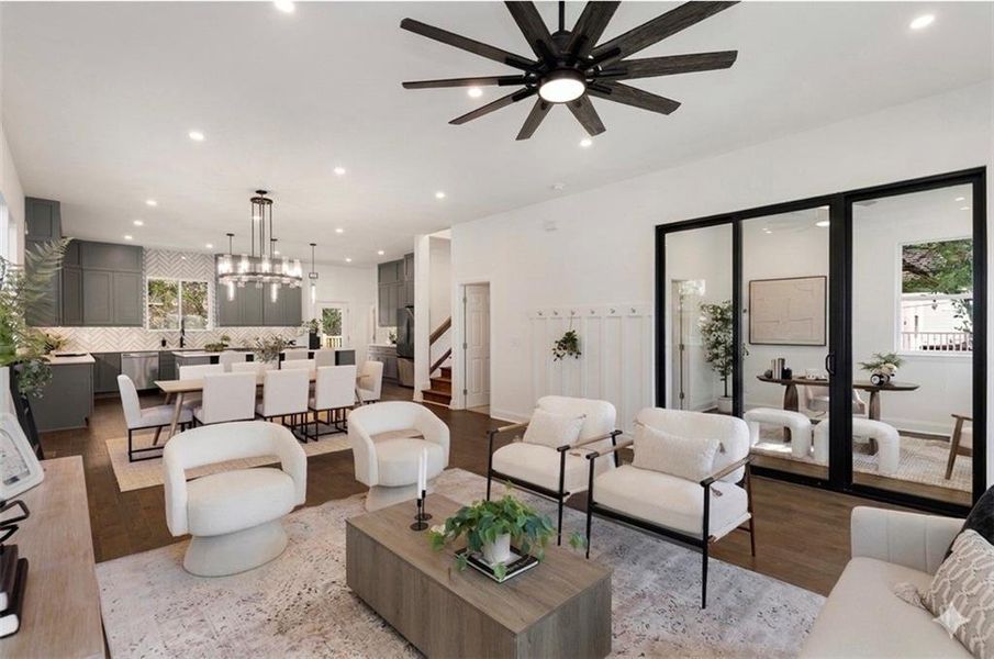 Furnished interior view inside a new home in , Atlanta (Image 19).