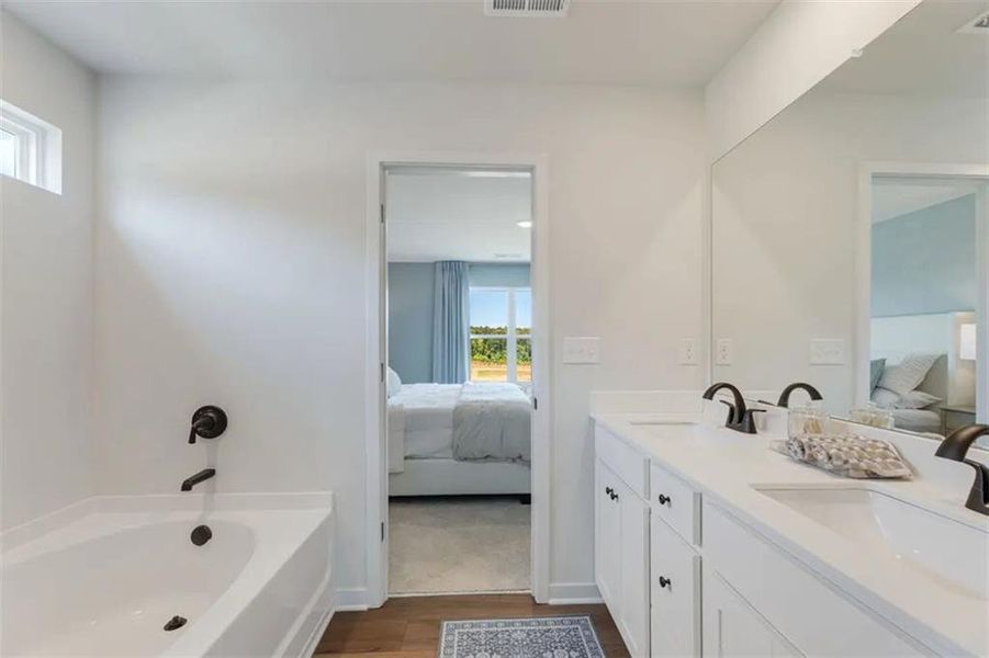 Furnished interior view inside a new home in Hawthorne Reserve, Dallas (Image 15).