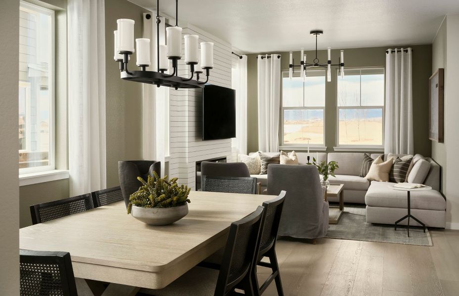 Furnished interior view inside a new home in Barefoot Village, Firestone (Image 9).