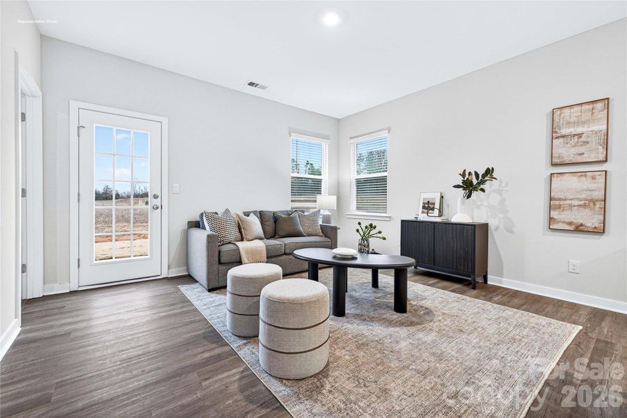 Furnished interior view inside a new home in The Hamptons at Hickory, Hickory (Image 5). Furnished interior view inside a new home in The Hamptons at Hickory, Hickory (Image 5).
