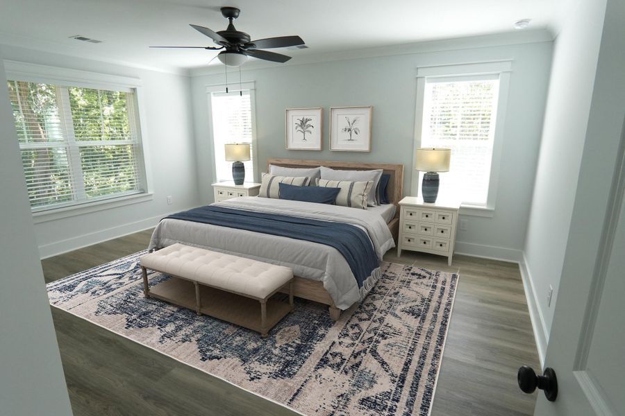 Furnished interior view inside a new home in , Meggett (Image 3).