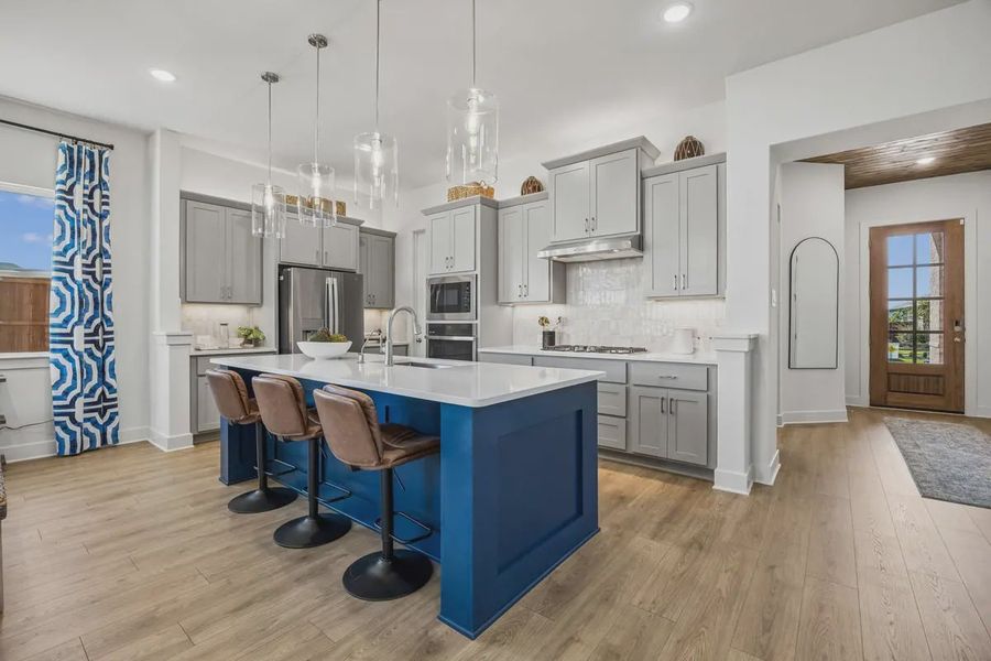 Representative furnished interior of a home built from the Dayton 50' by Chesmar Homes in Las Lomas, Forney (Image 7).