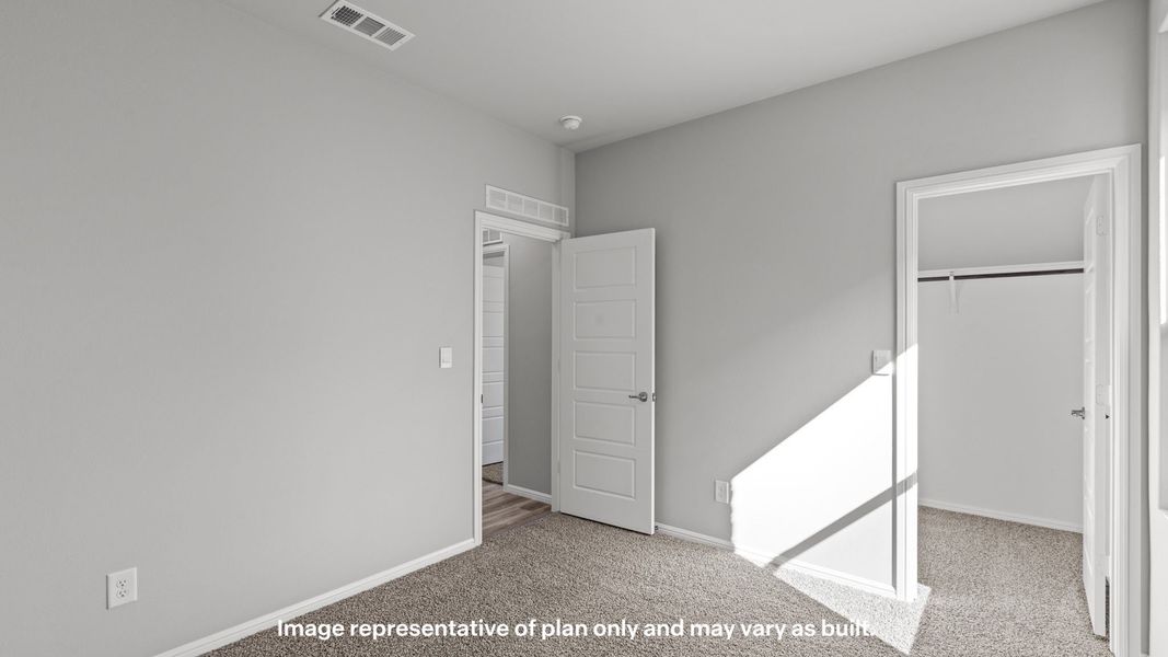 Representative unfurnished interior of a home built from the Tupelo by D.R. Horton in Mustang Ridge, Andrews (Image 22). Representative unfurnished interior of a home built from the Tupelo by D.R. Horton in Mustang Ridge, Andrews (Image 22).