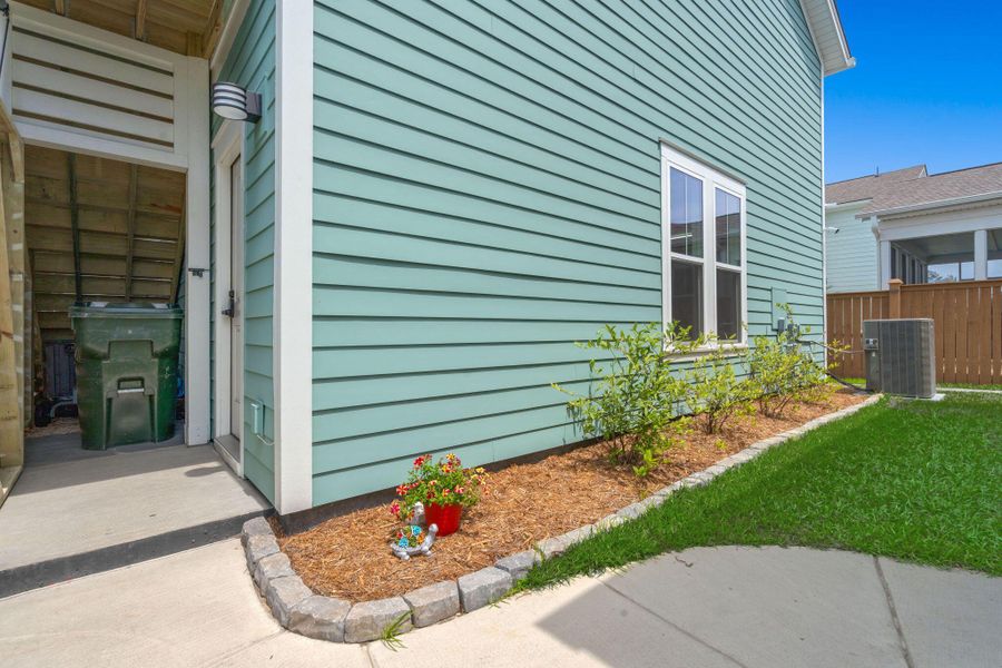 Exterior details and patio area of a home in , Summerville (Image 29). Exterior details and patio area of a home in , Summerville (Image 29).