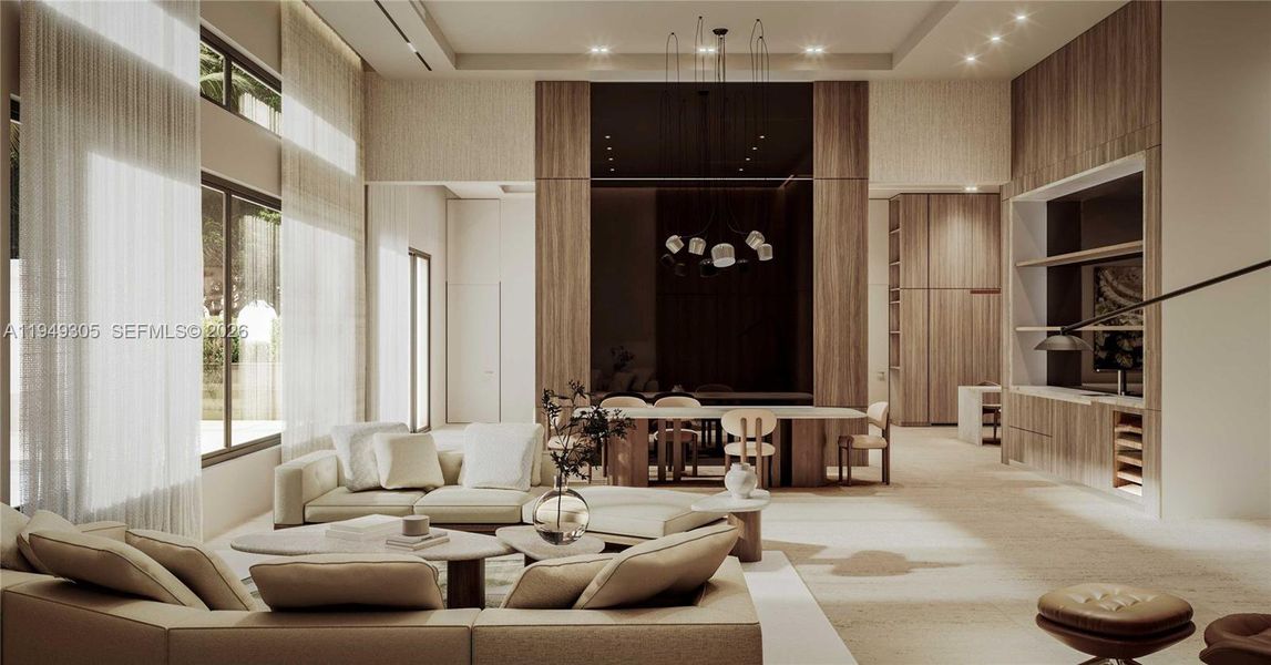 Furnished interior view inside a new home in , Pinecrest (Image 5).