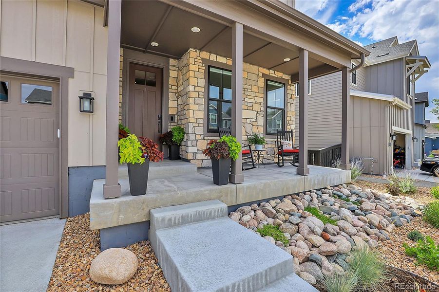 Welcoming front porch