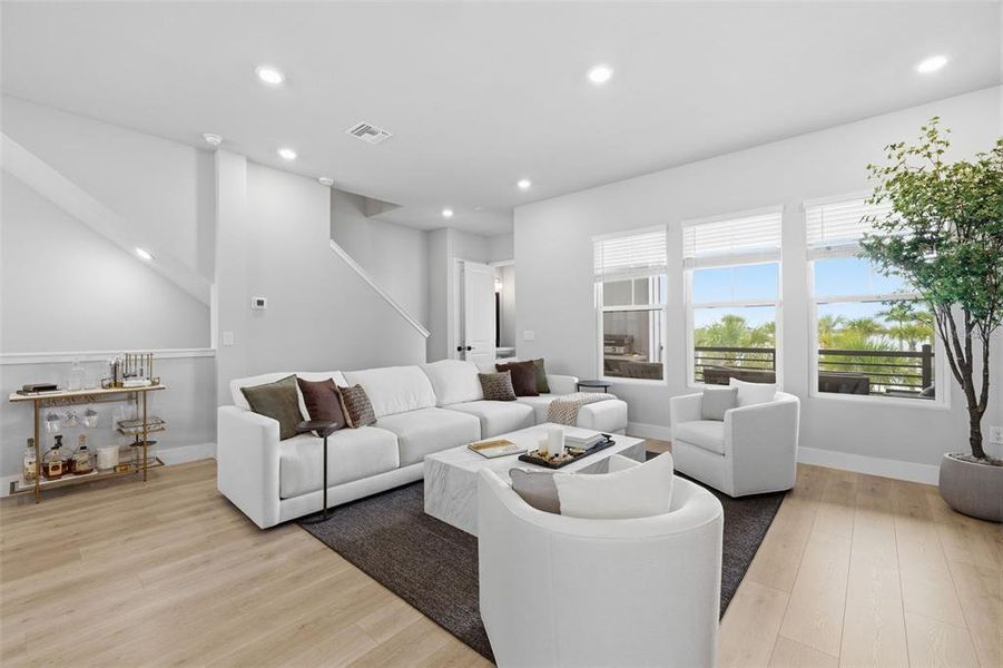 Furnished interior view inside a new home in , Sarasota (Image 11). Furnished interior view inside a new home in , Sarasota (Image 11).