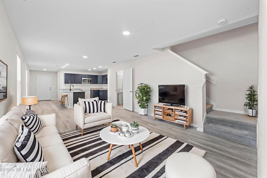 Furnished interior view inside a new home in , Atlantic Beach (Image 9).