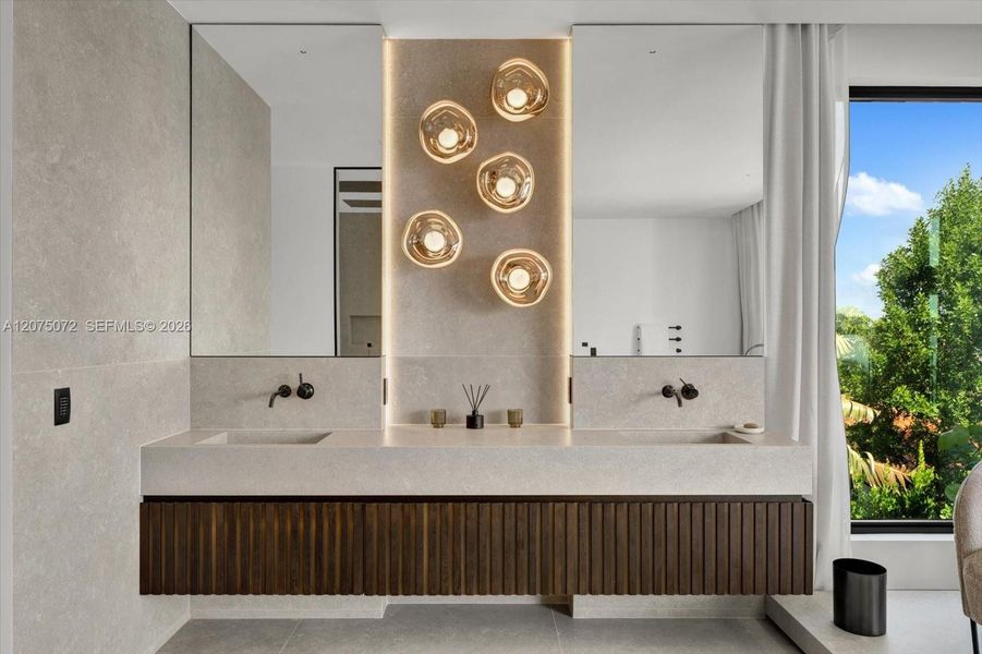 Furnished interior view inside a new home in , Miami Beach (Image 6).