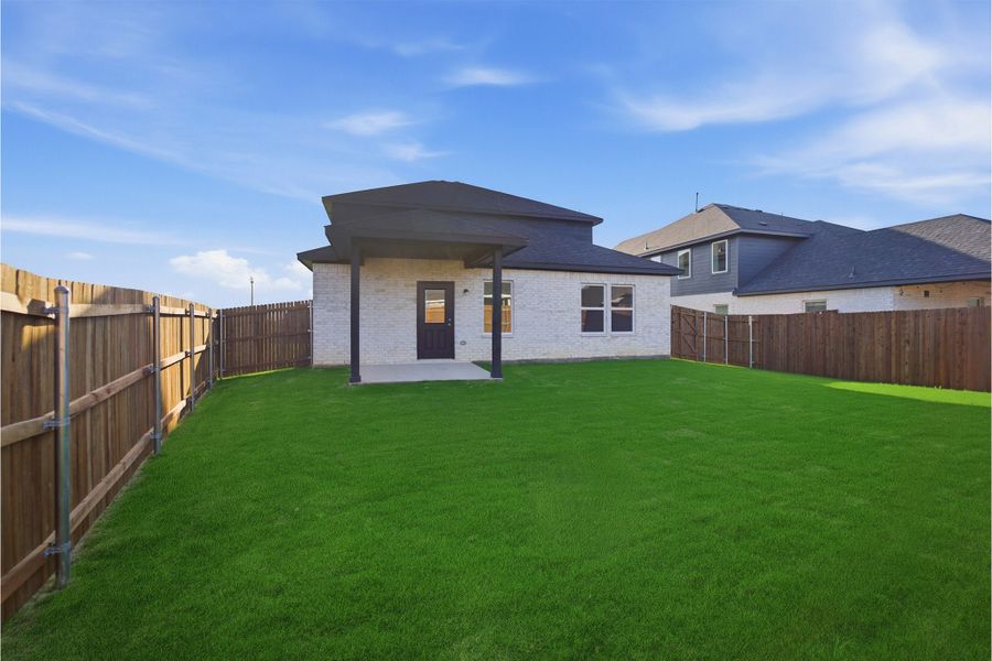 Exterior details and patio area of a home in Sagebrook, Argyle (Image 30). Exterior details and patio area of a home in Sagebrook, Argyle (Image 30).