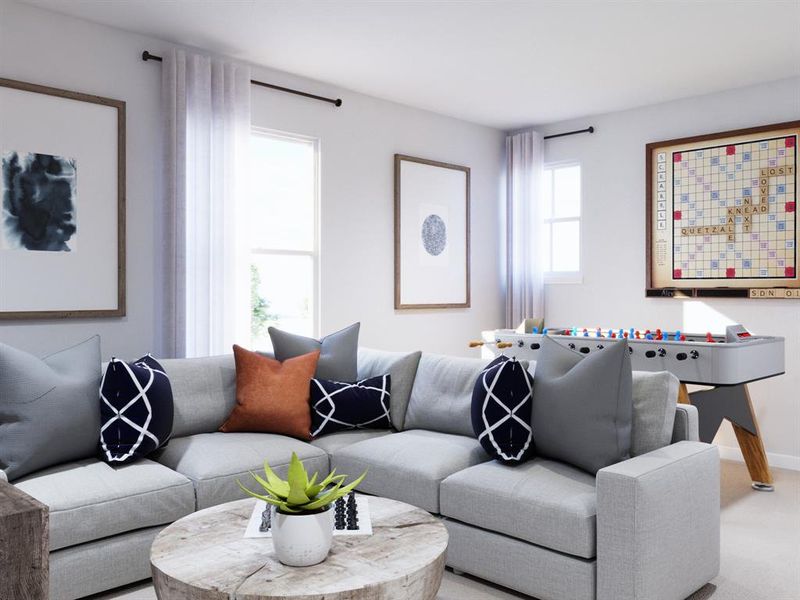 Furnished interior view inside a new home in Christian Meadows, Ennis (Image 14). Furnished interior view inside a new home in Christian Meadows, Ennis (Image 14).