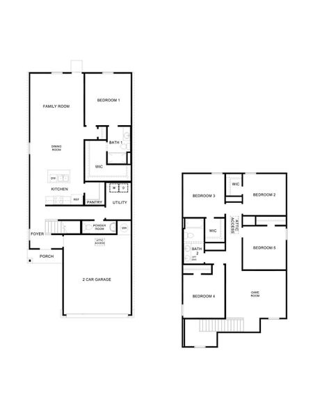 2D floor plan layout of this home in Bollinger, Maxwell, TX (Image 2). 2D floor plan layout of this home in Bollinger, Maxwell, TX (Image 2).